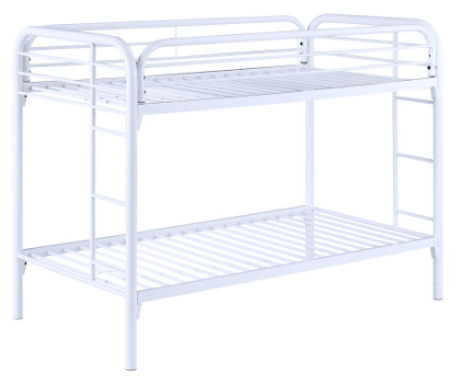 SILVER - TWIN OVER TWIN BUNK BED