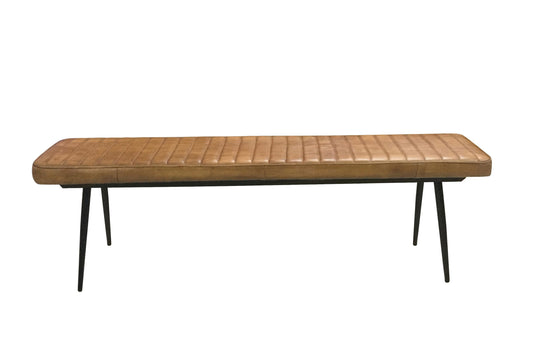 D BROWN - CUSHION SIDE BENCH- DINING BENCH