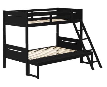 GREY - TWIN/FULL BUNK BED