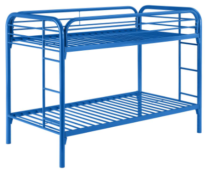 SILVER - TWIN OVER TWIN BUNK BED