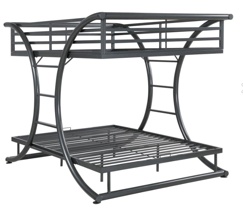 GUNMETAL - FULL/FULL BUNK BED