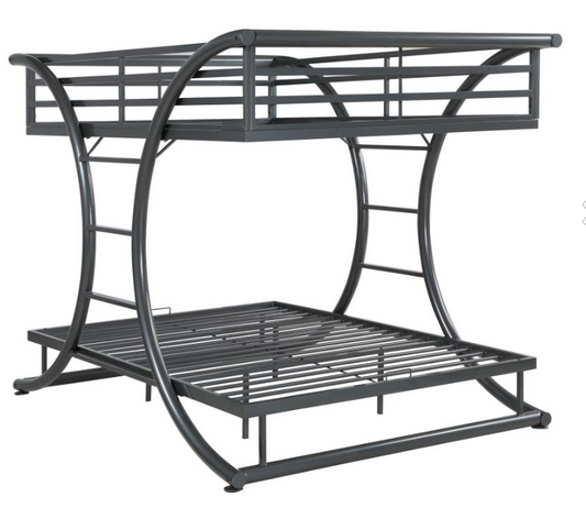 GUNMETAL - FULL/FULL BUNK BED